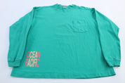 1989 Ocean Pacific Skiing Graphic LS T-Shirt - T-Shirts - Thrifted Threads