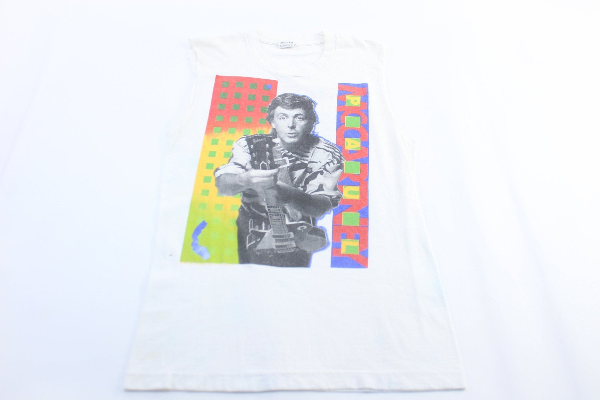 1989 Paul McCartney World Tour Tank Top - ThriftedThreads.com