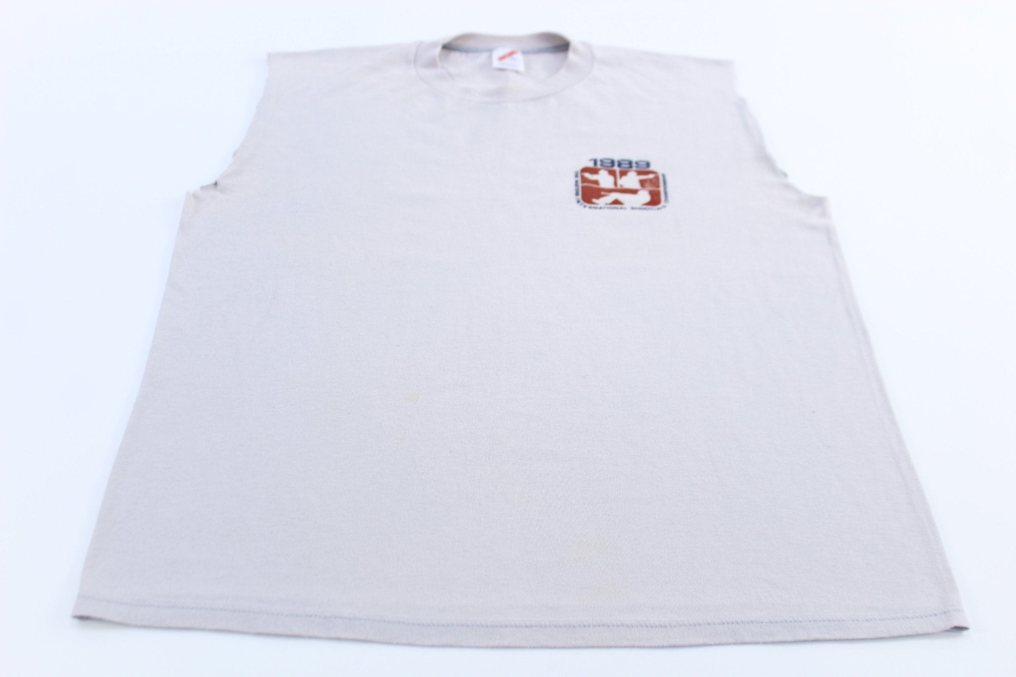 1989 The Masters International Shooting Championship Tank Top - ThriftedThreads.com