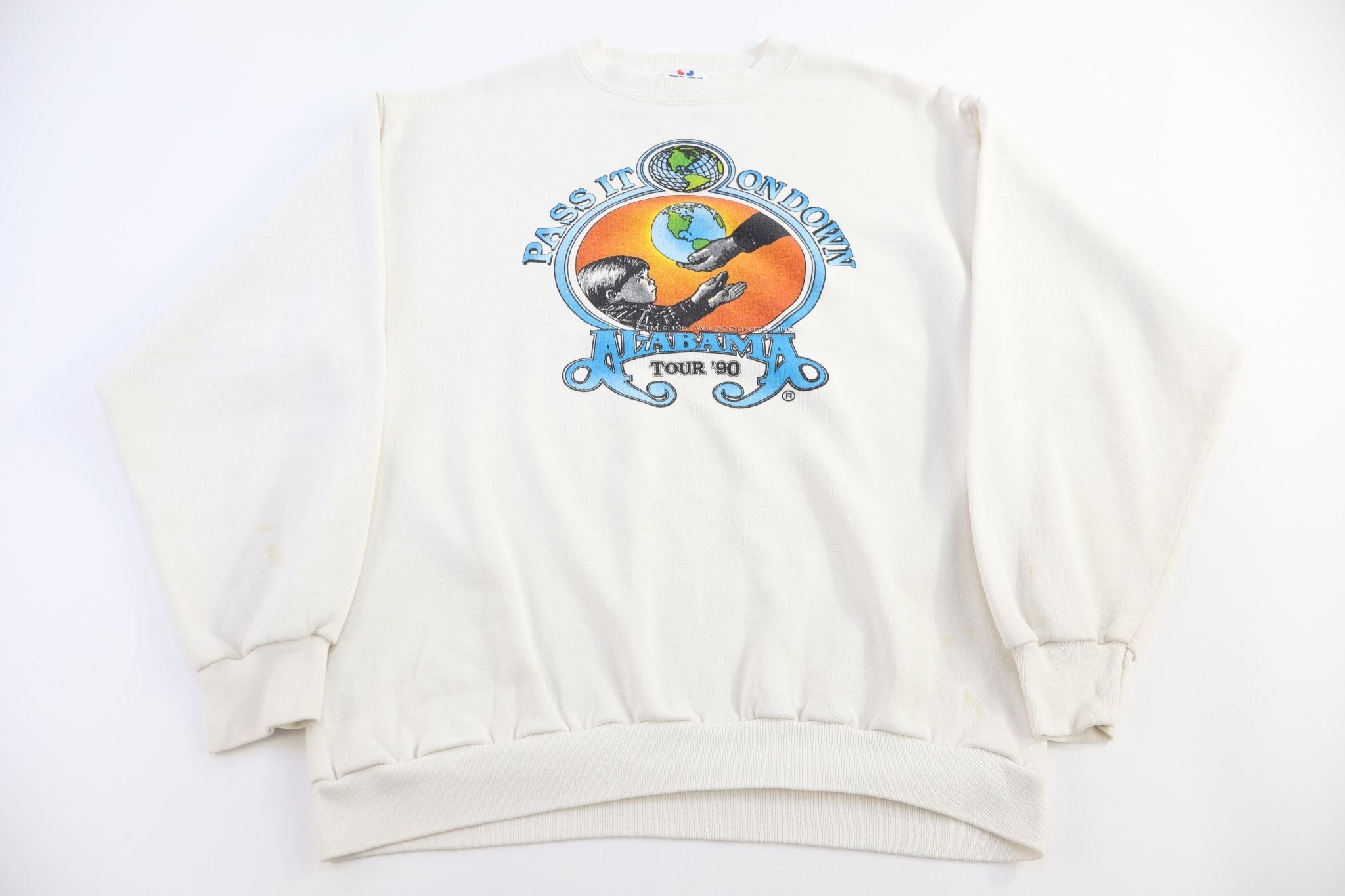 1990 Alabama Pass It Down Tour Sweatshirt - Sweatshirt - Thrifted Threads