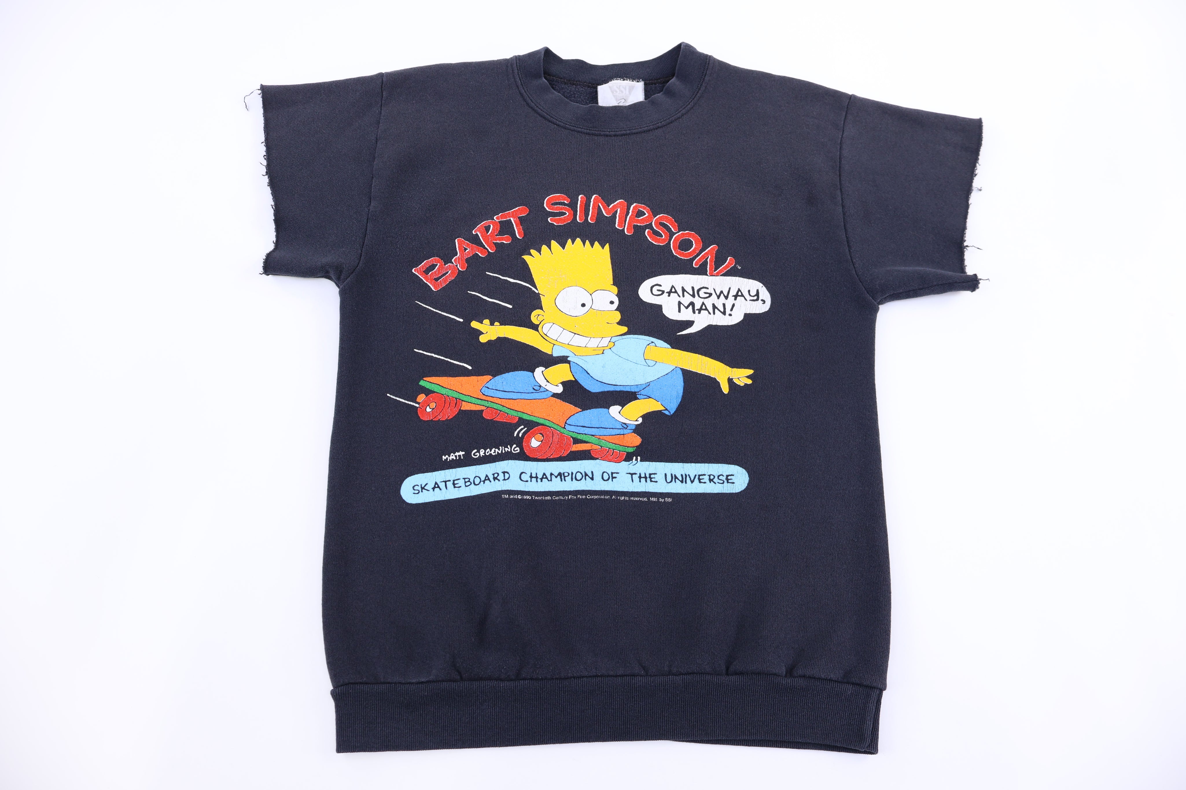 1990 Bart Simpson Gangway Man T-shirt - Sweater - Thrifted Threads