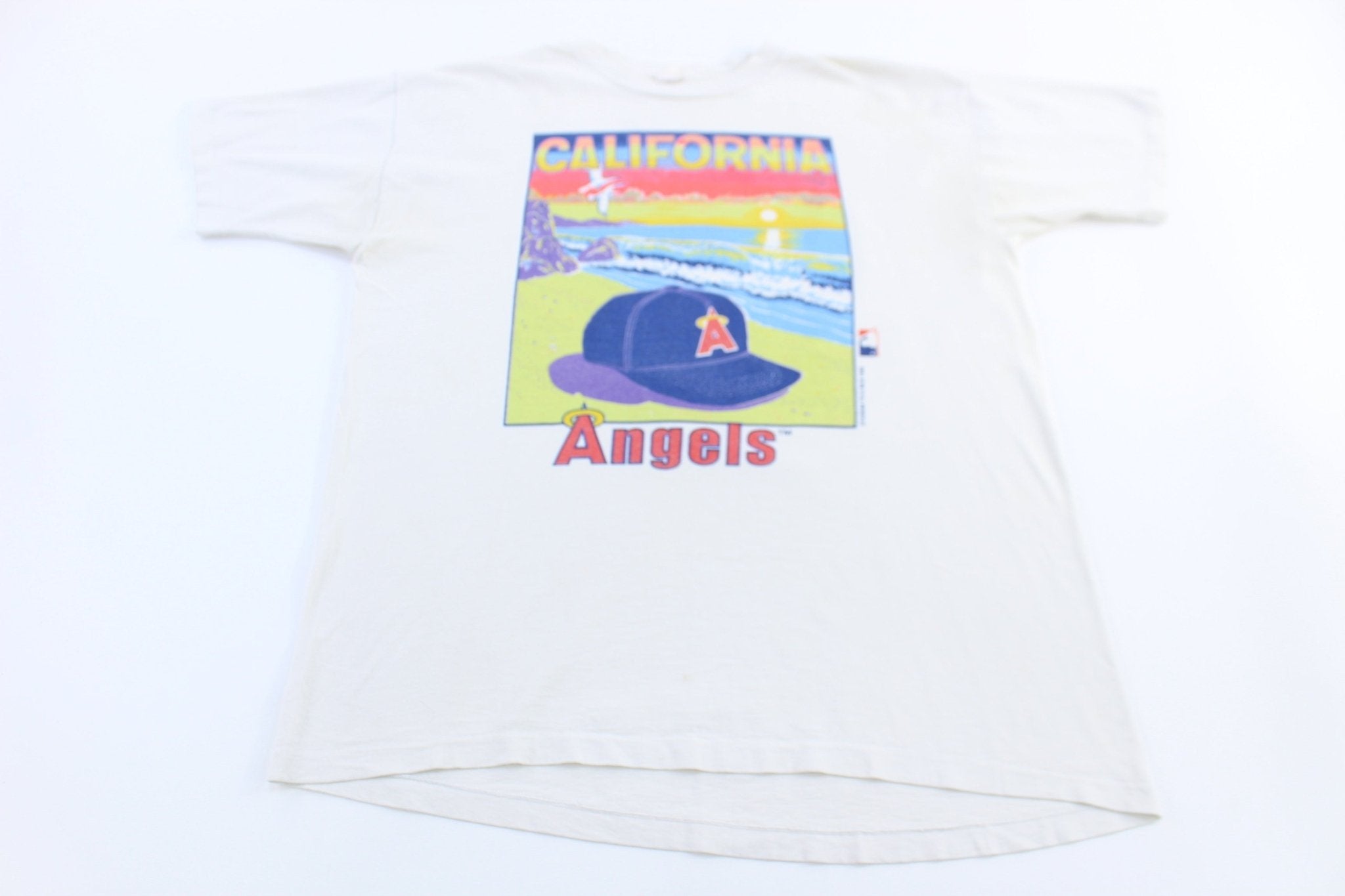 1990 California Angels Baseball T-shirt - Shirts & Tops - Thrifted Threads