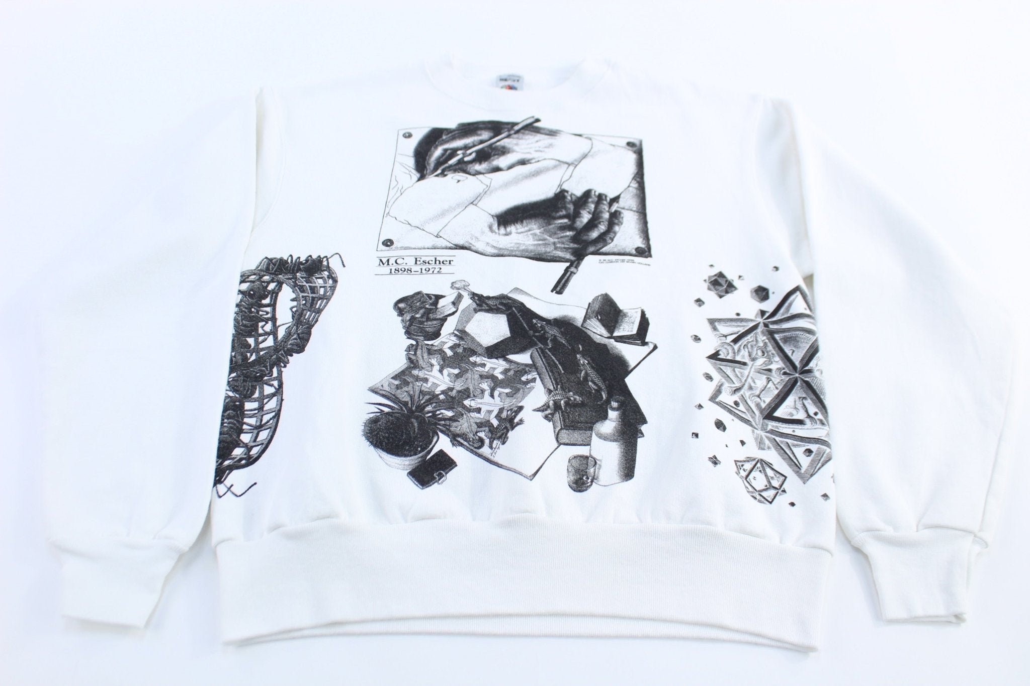 1990 M.C. Escher Art Drawings Sweatshirt - ThriftedThreads.com