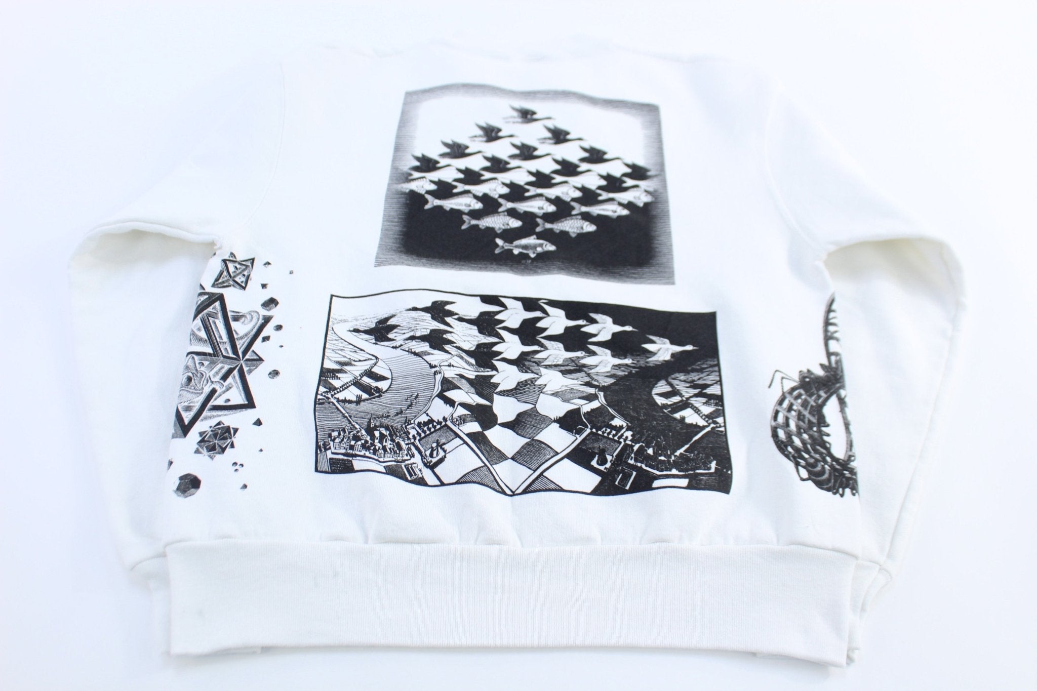 1990 M.C. Escher Art Drawings Sweatshirt - ThriftedThreads.com