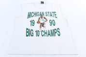 1990 Michigan State University Big 10 Champs Tank Top - Jerseys/Tanks - Thrifted Threads
