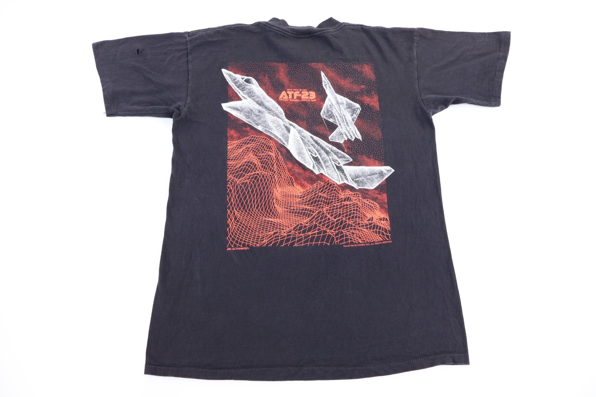1990 Northrop YF- 23 Stealth Bomber Aircraft T-shirt - Shirts & Tops - Thrifted Threads