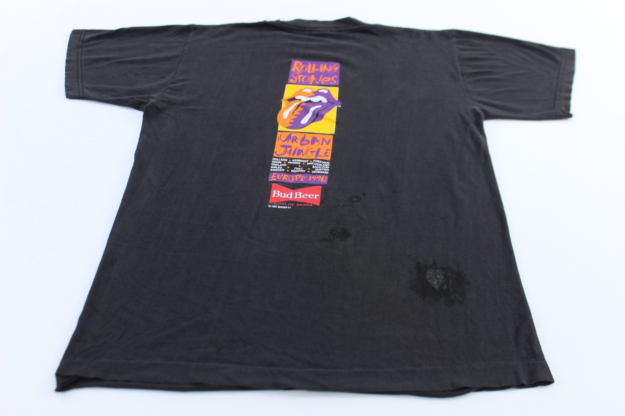 1990 Rolling Stones Urban Jungle Europe Tour T-Shirt - ThriftedThreads.com