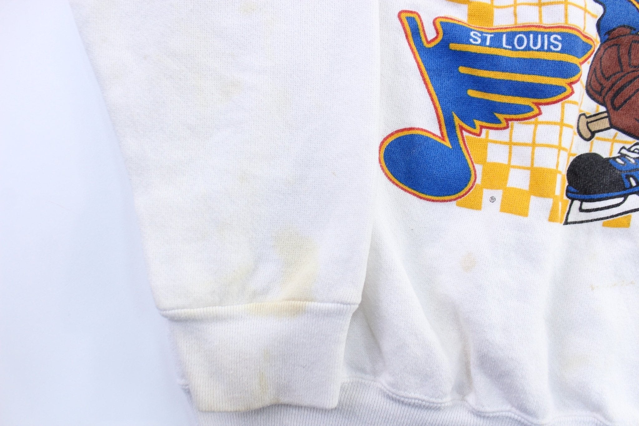 1990 St. Louis Blues Tasmanian Devil Graphic Sweatshirt - Sweatshirt - Thrifted Threads