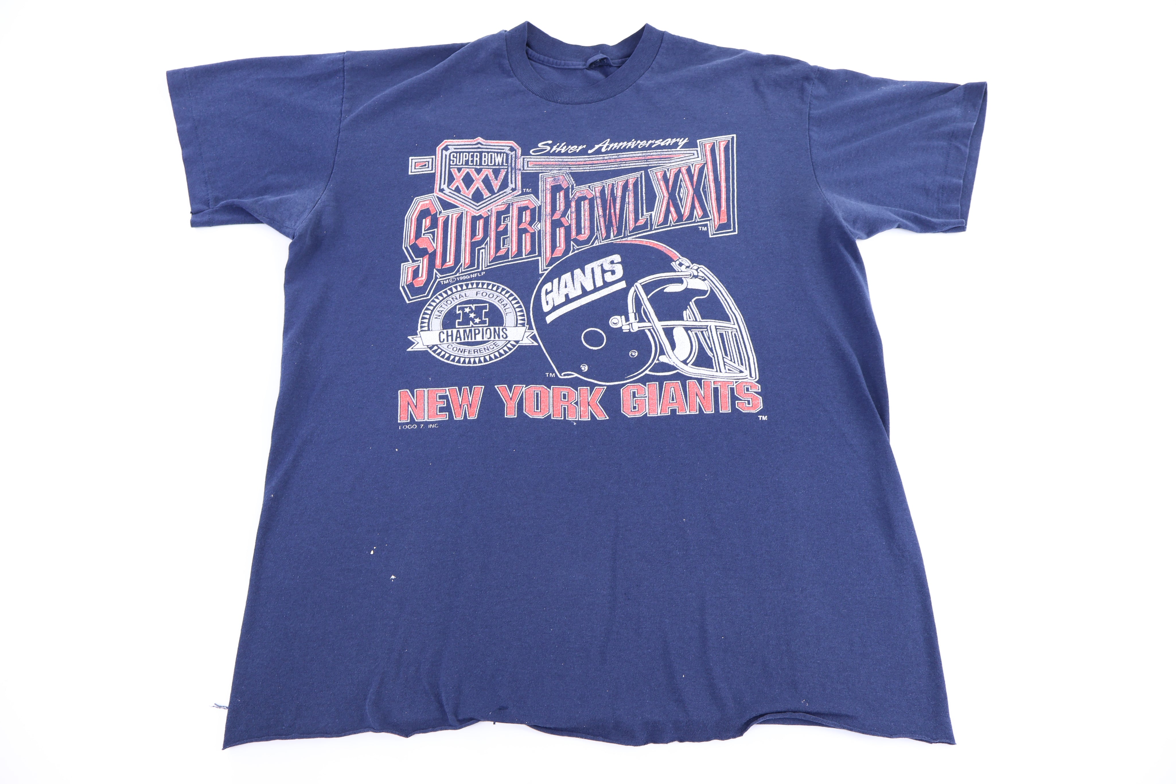 1990 Super Bowl XXV New York Giants Football T-shirt - Shirts & Tops - Thrifted Threads