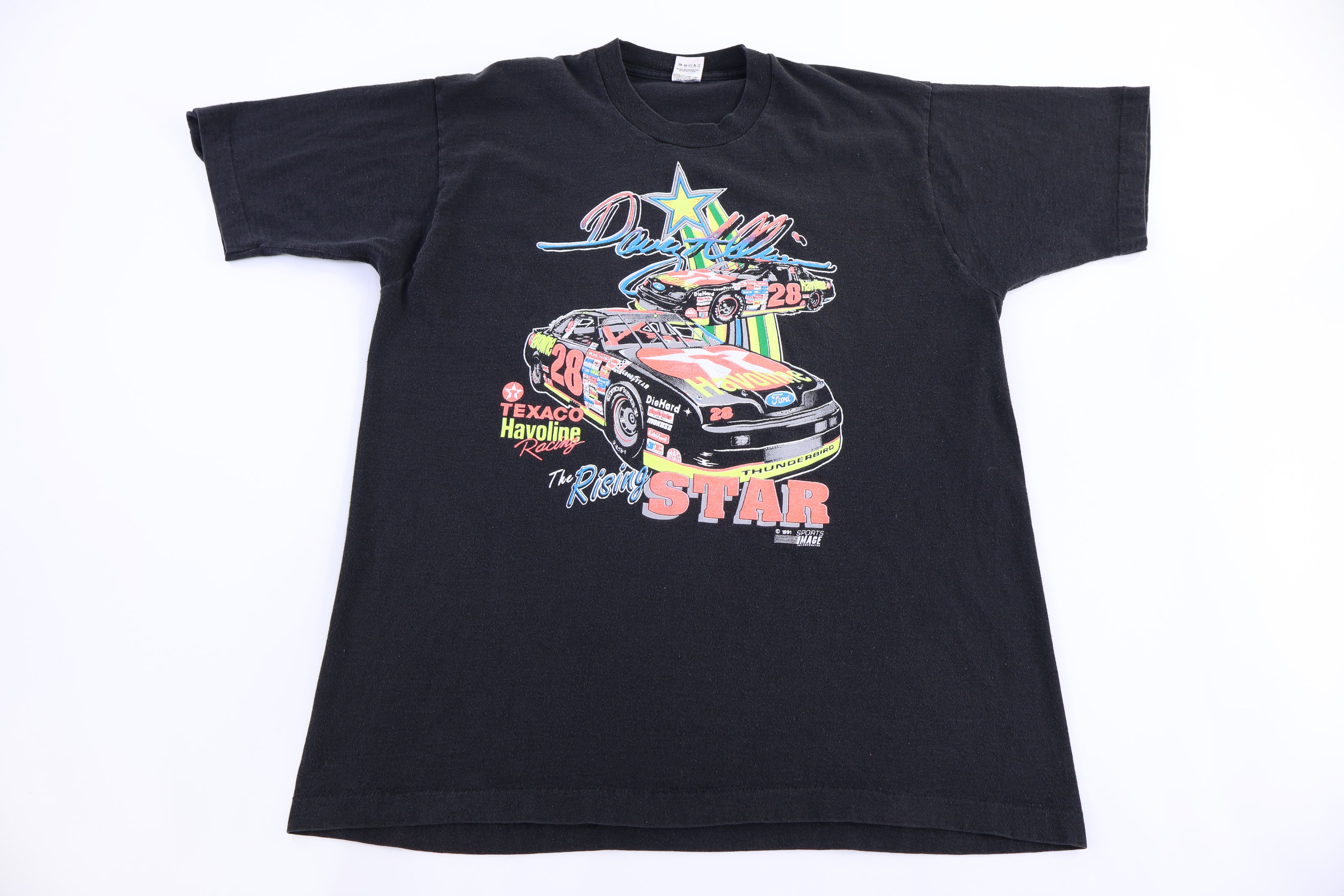 1991 Davey Allison Racing Graphic T-shirt - Shirts & Tops - Thrifted Threads