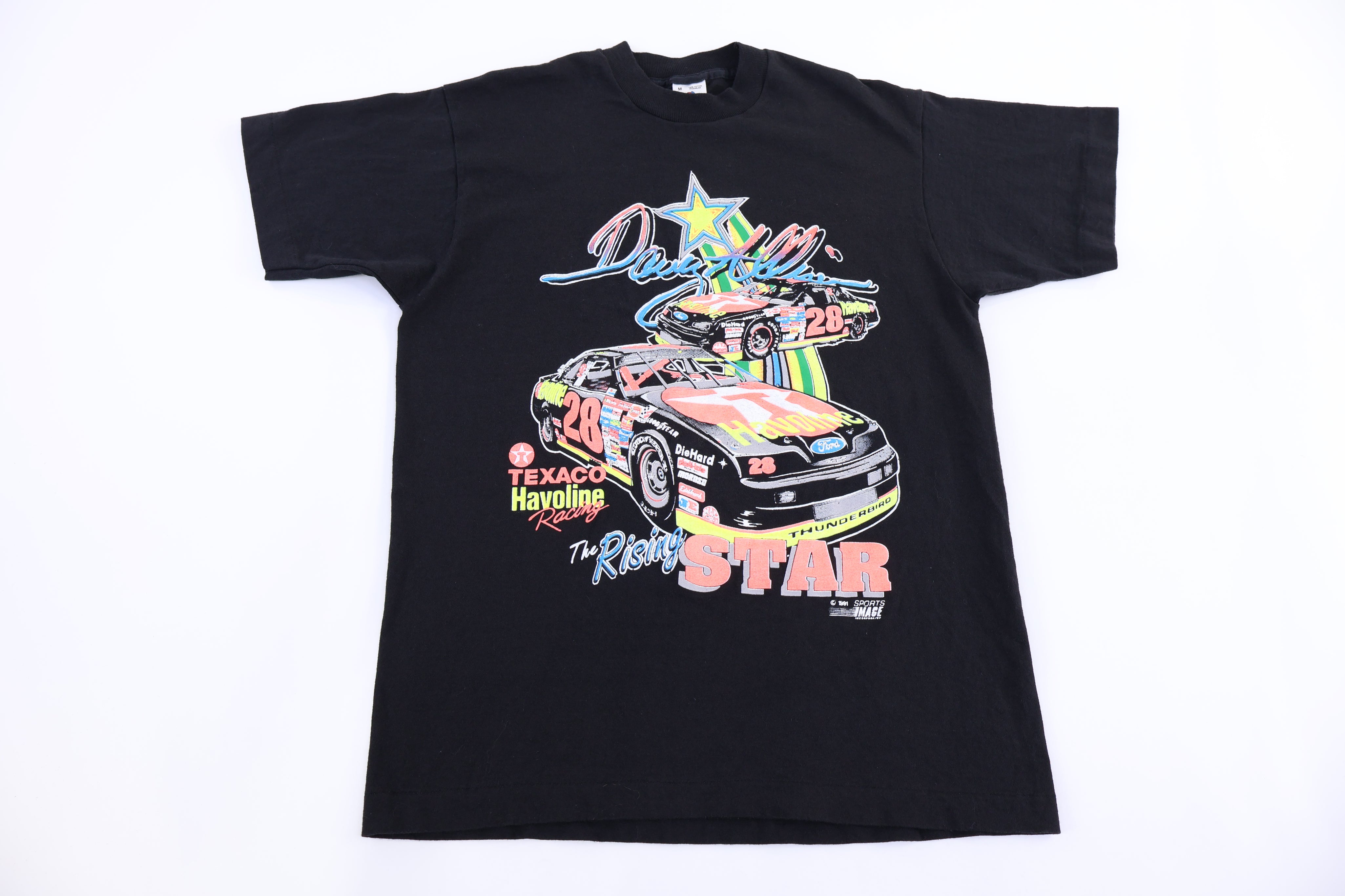 1991 Davey Allison Racing Graphic T-shirt - Shirts & Tops - Thrifted Threads