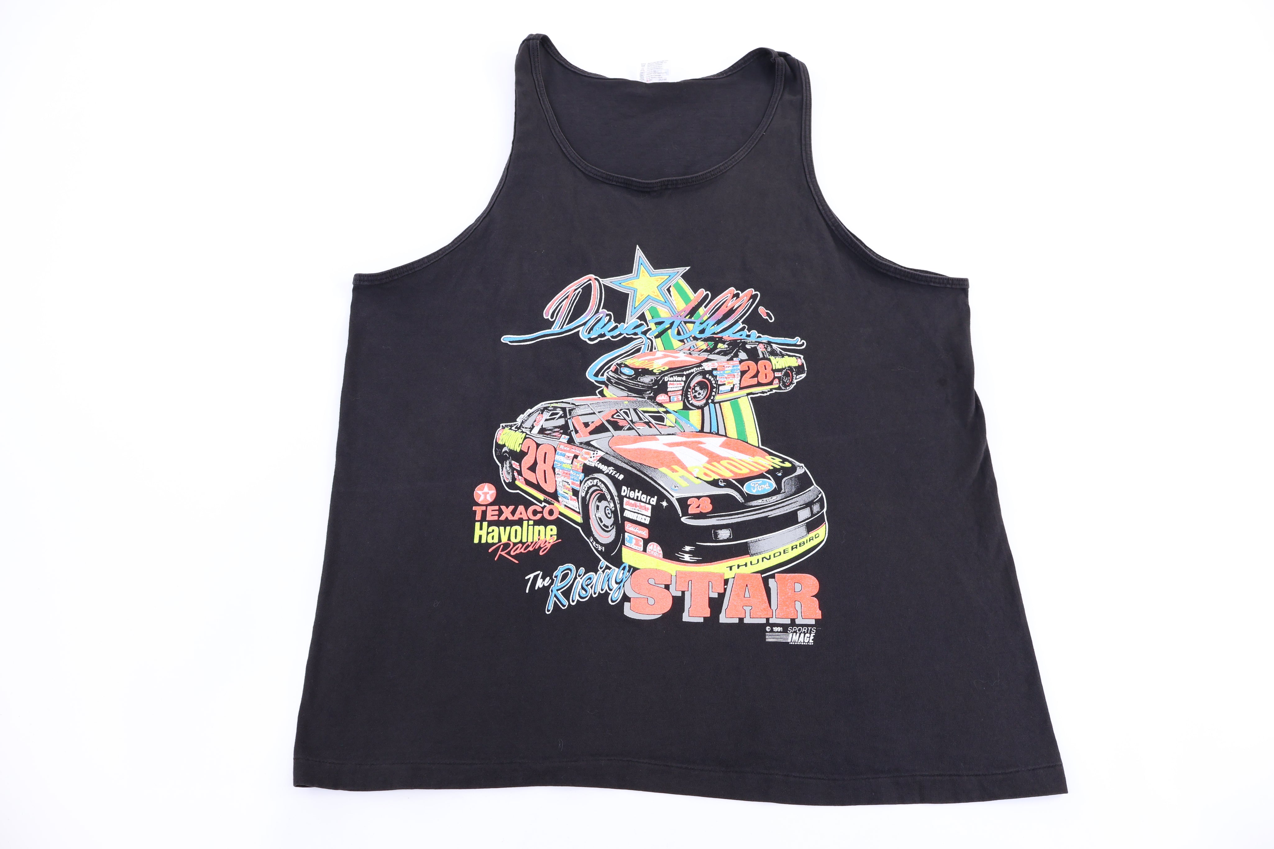 1991 Davey Allison Racing Tank Top - Shirts & Tops - Thrifted Threads