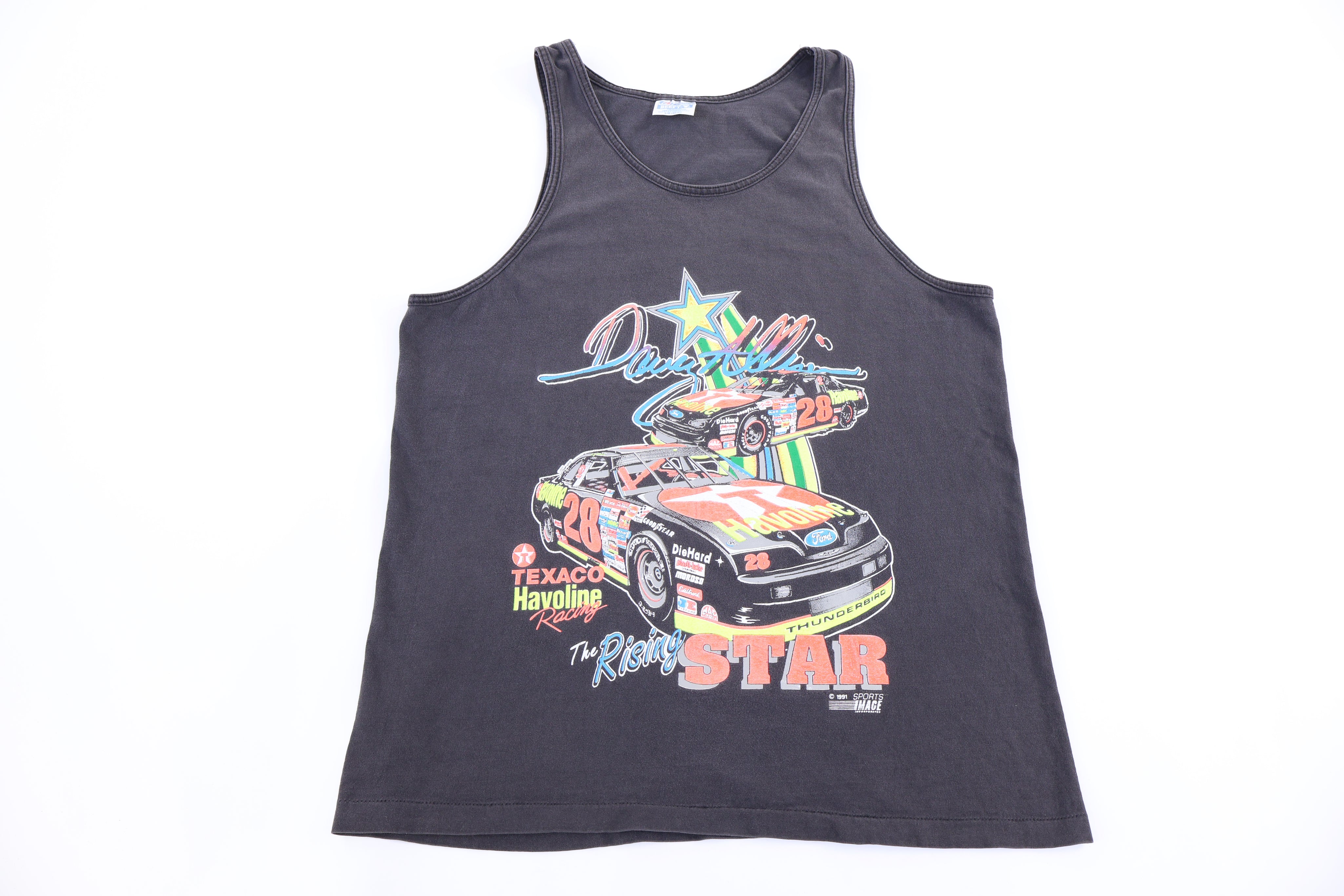 1991 Davey Allison Racing Tank Top - Shirts & Tops - Thrifted Threads