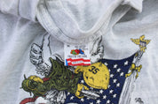1991 Hank Caruso Hooks Art Graphic T-Shirt - ThriftedThreads.com