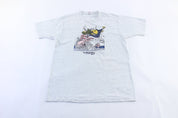 1991 Hank Caruso Hooks Art Graphic T-Shirt - ThriftedThreads.com