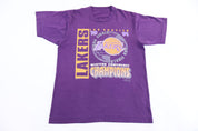 1991 Los Angeles Lakers Western Conference Champs T-shirt - Shirts & Tops - Thrifted Threads