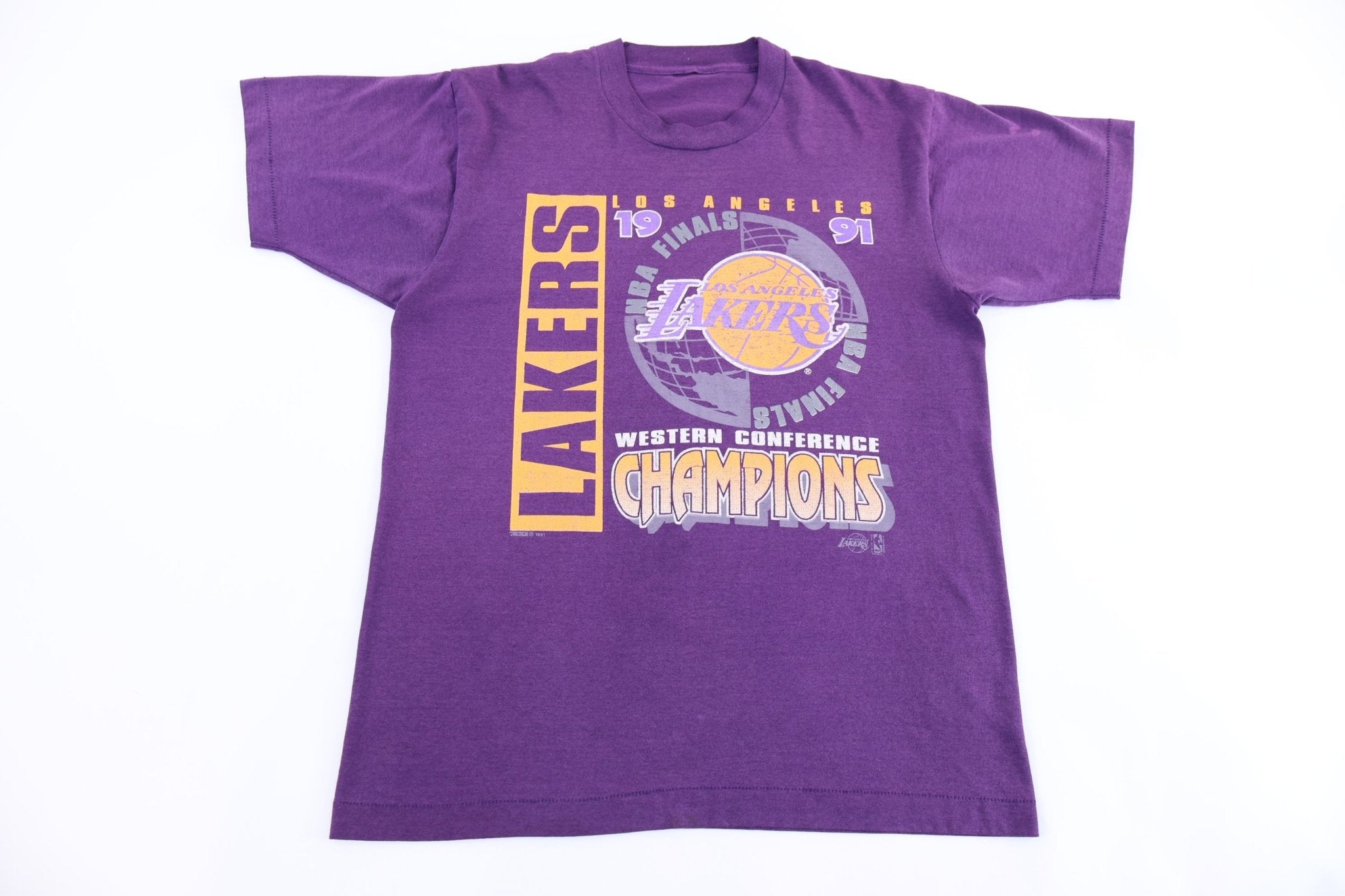 1991 Los Angeles Lakers Western Conference Champs T-shirt - Shirts & Tops - Thrifted Threads