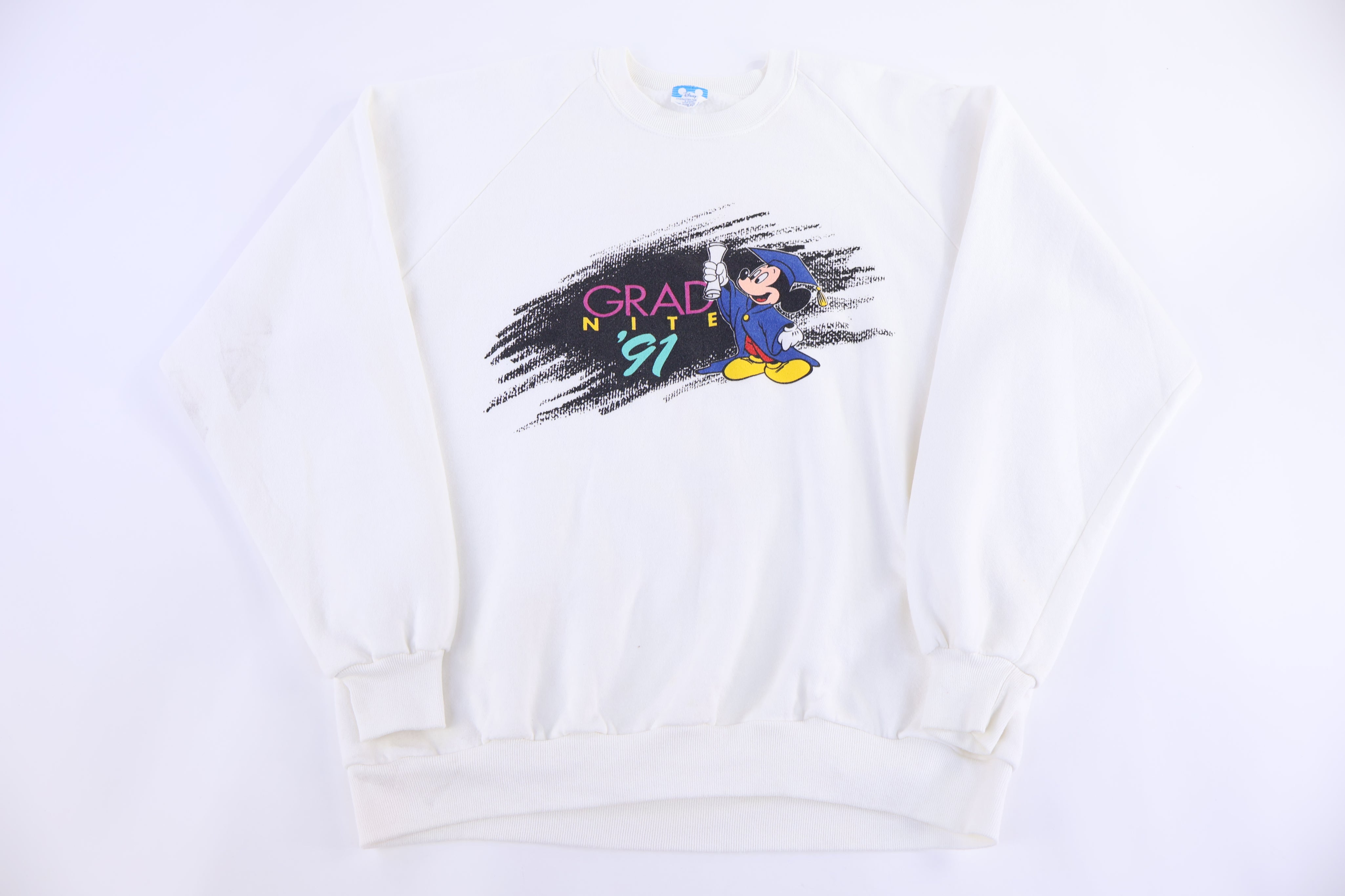 1991 Mickey Mouse Graphic Sweatshirt - Sweatshirt - Thrifted Threads