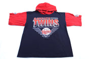 1991 Minnesota Twins Lightweight Pullover Hoodie - ThriftedThreads.com