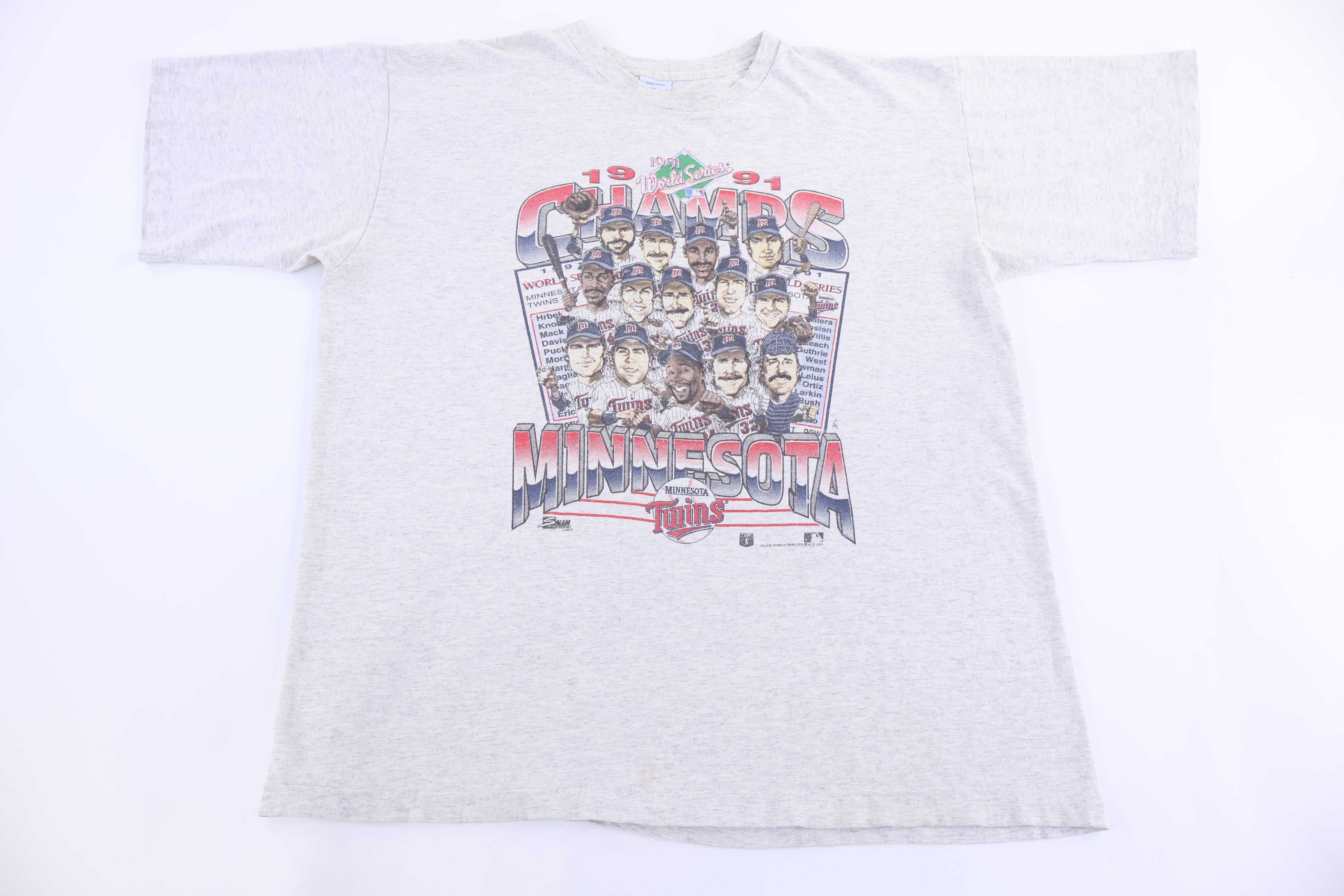 1991 Minnesota Twins World Series Champions T-shirt - Shirts & Tops - Thrifted Threads