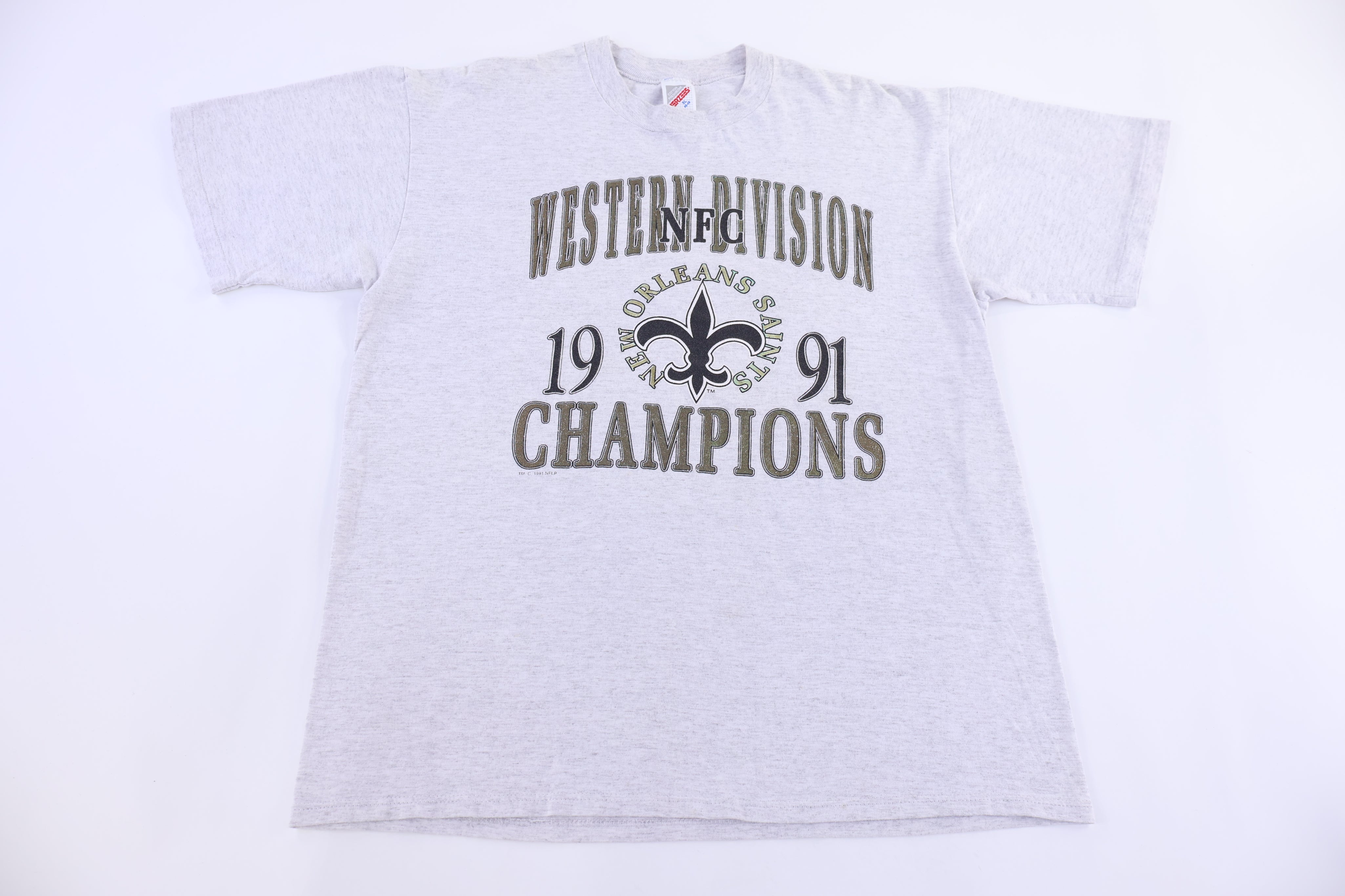 1991 New Orleans Saints Western Division Champs T-shirt - Thrifted Threads