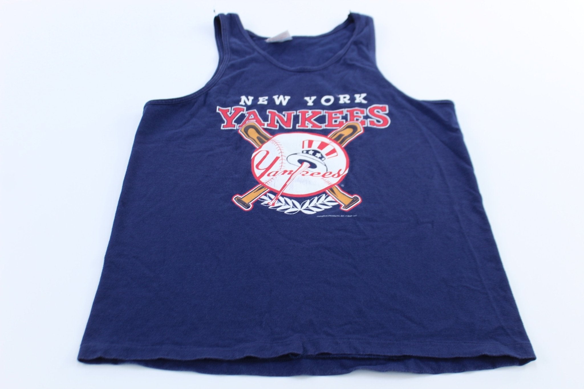 1991 New York Yankees Baseball Tank Top - ThriftedThreads.com