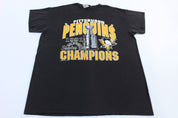 1991 Pittsburgh Penguins Hockey Stanley Cup Champs Sleep T-shirt - ThriftedThreads.com