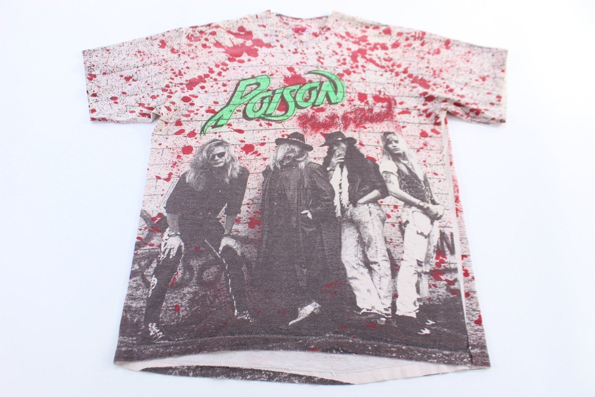1991 Poison Fresh & Blood Tour T-shirt - ThriftedThreads.com
