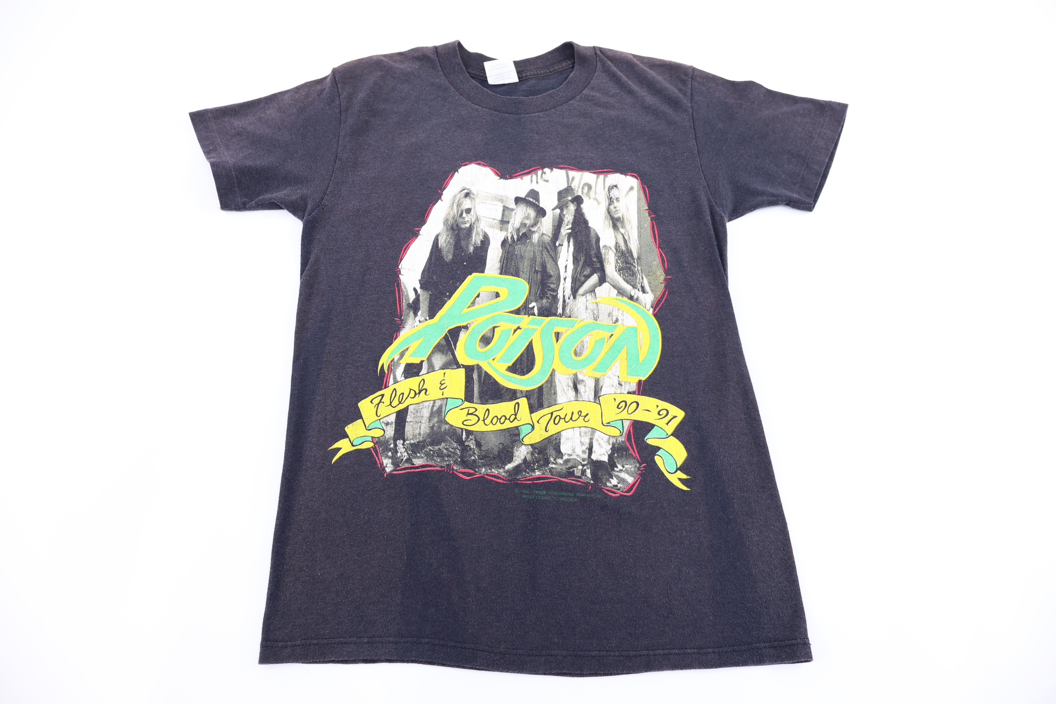 1991 Poison World Tour T-shirt - Shirts & Tops - Thrifted Threads