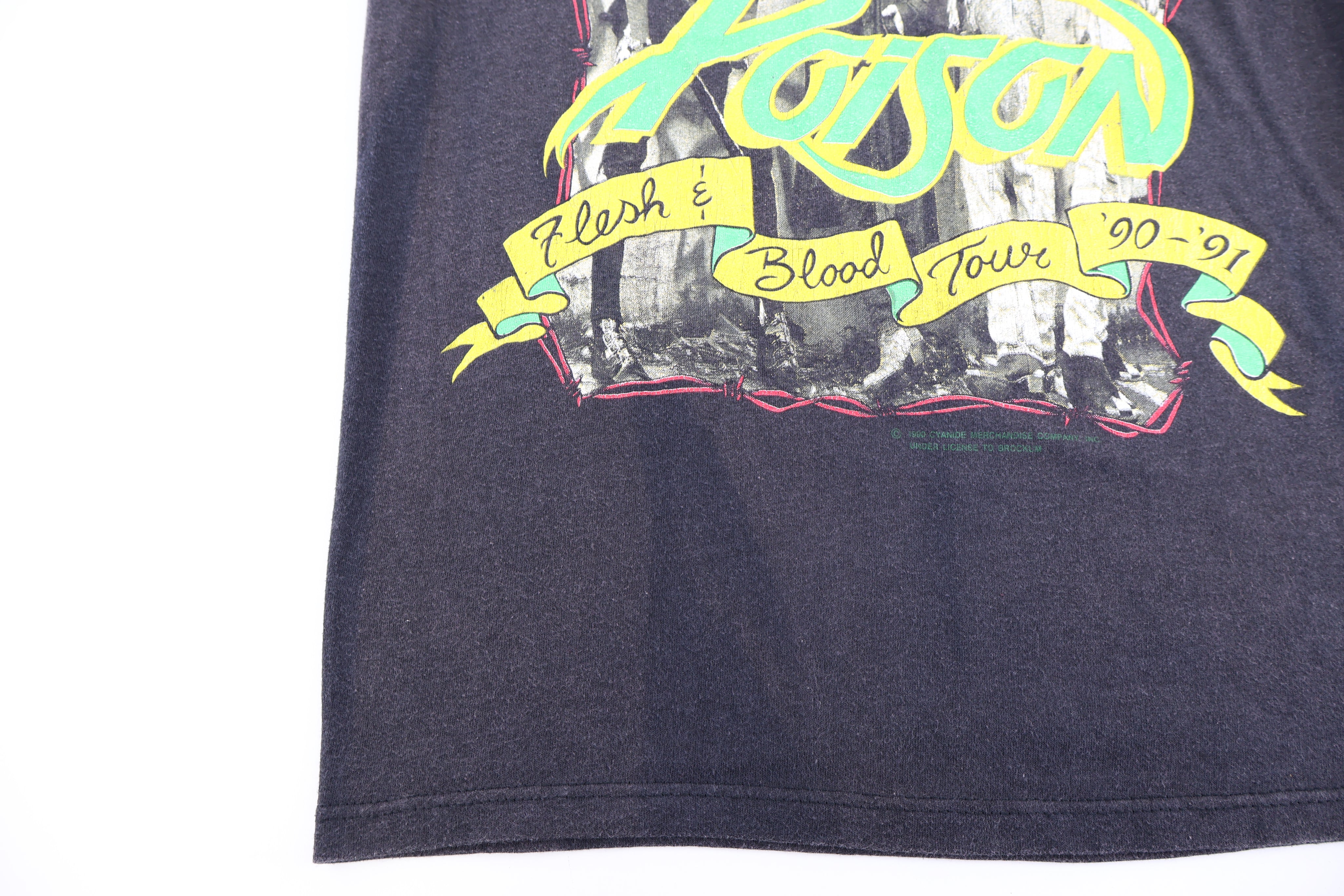 1991 Poison World Tour T-shirt - Shirts & Tops - Thrifted Threads