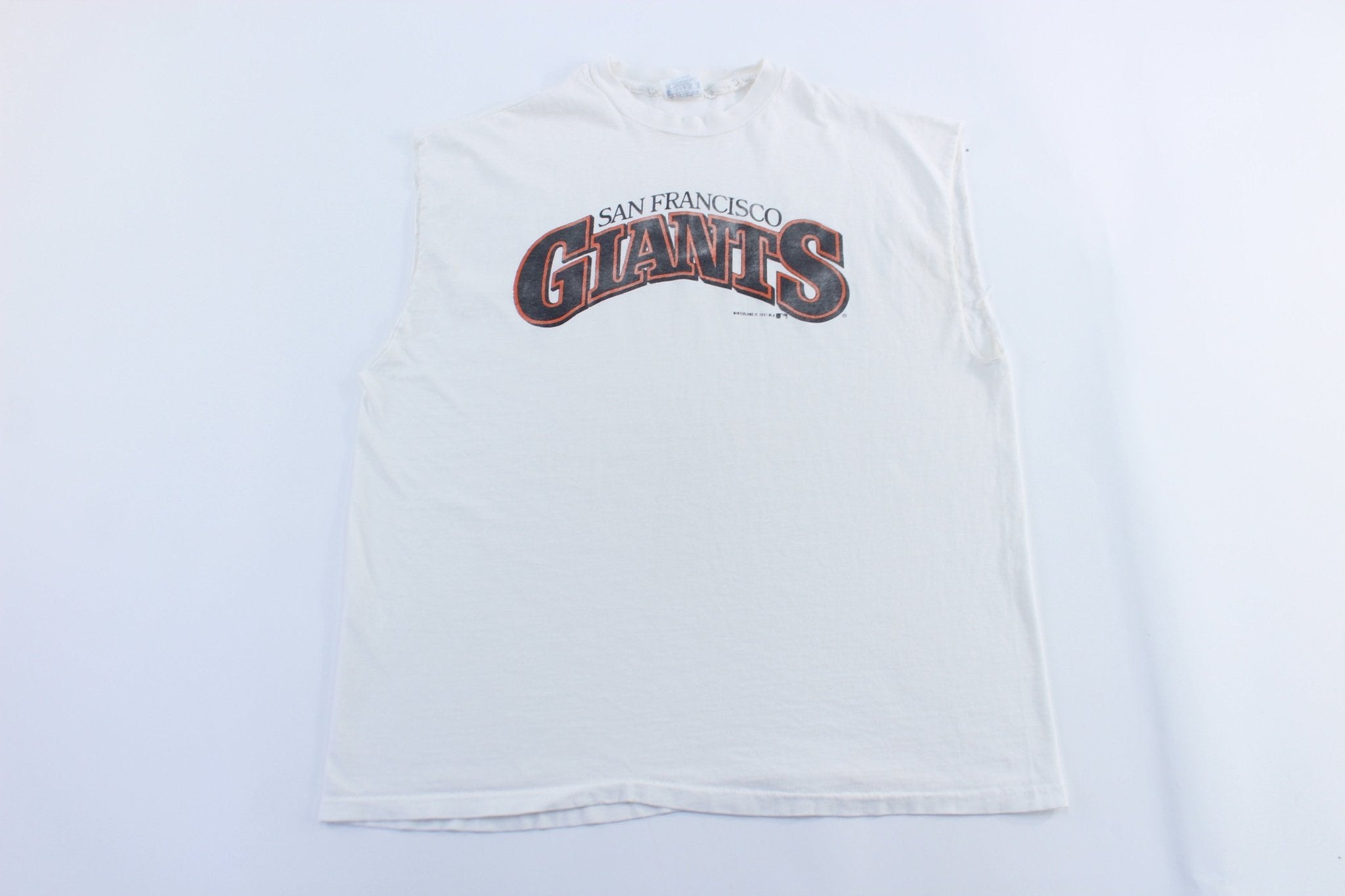 1991 San Francisco Giants Baseball Tank Top - ThriftedThreads.com