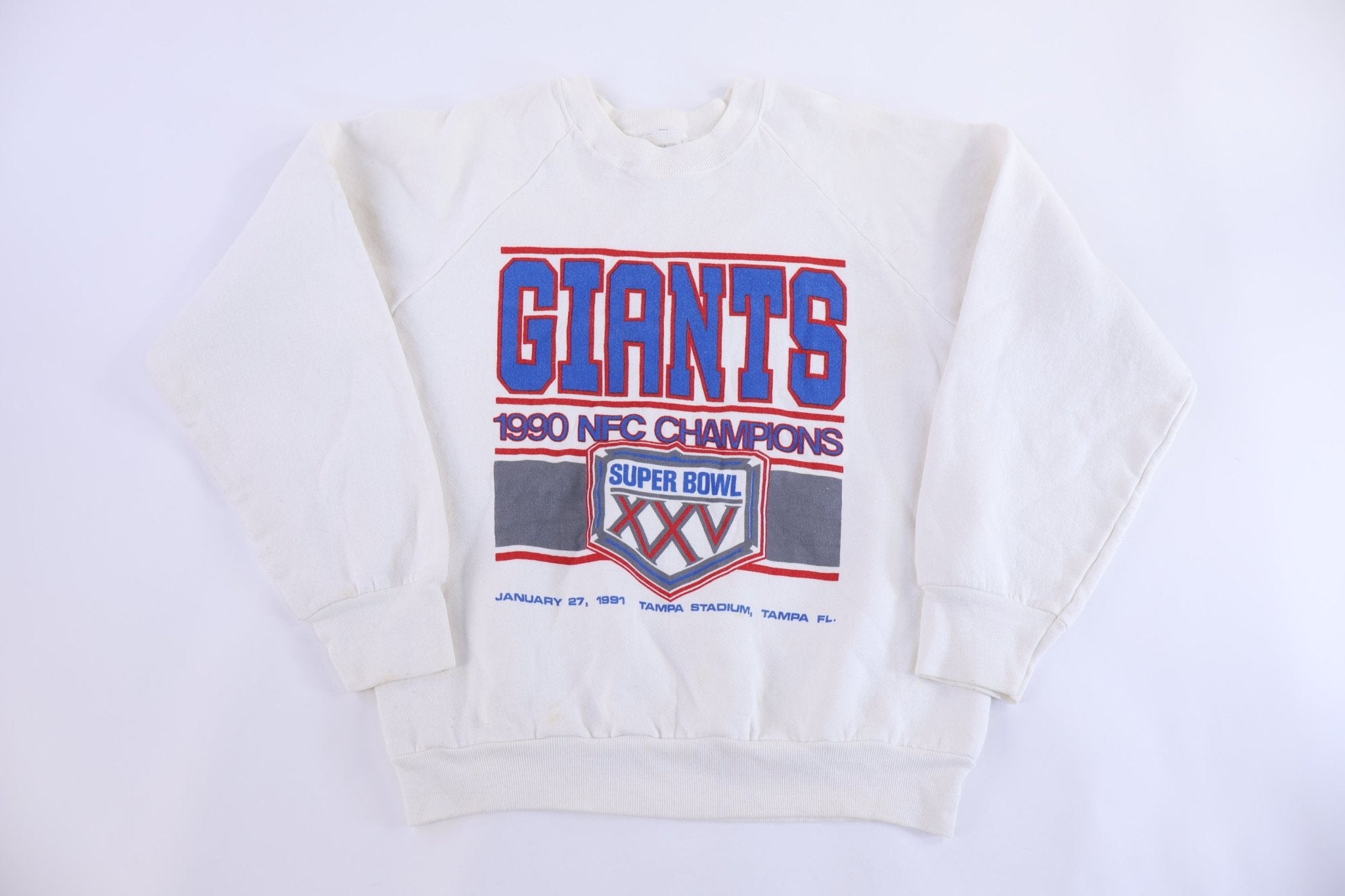 1991 Super Bowl New York Giants NFC Champions Sweatshirt - Sweatshirt - Thrifted Threads