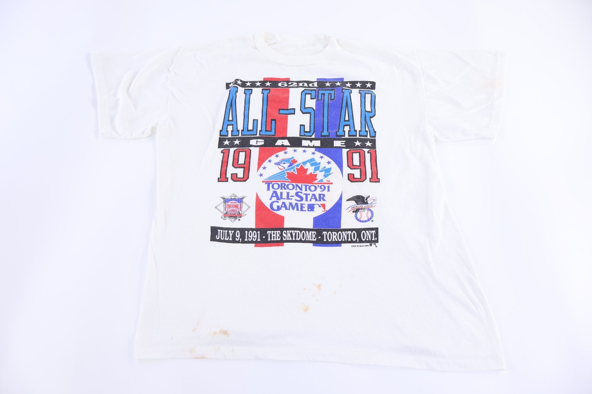 1991 Toronto All Star Game Baseball T-shirt - Shirts & Tops - Thrifted Threads