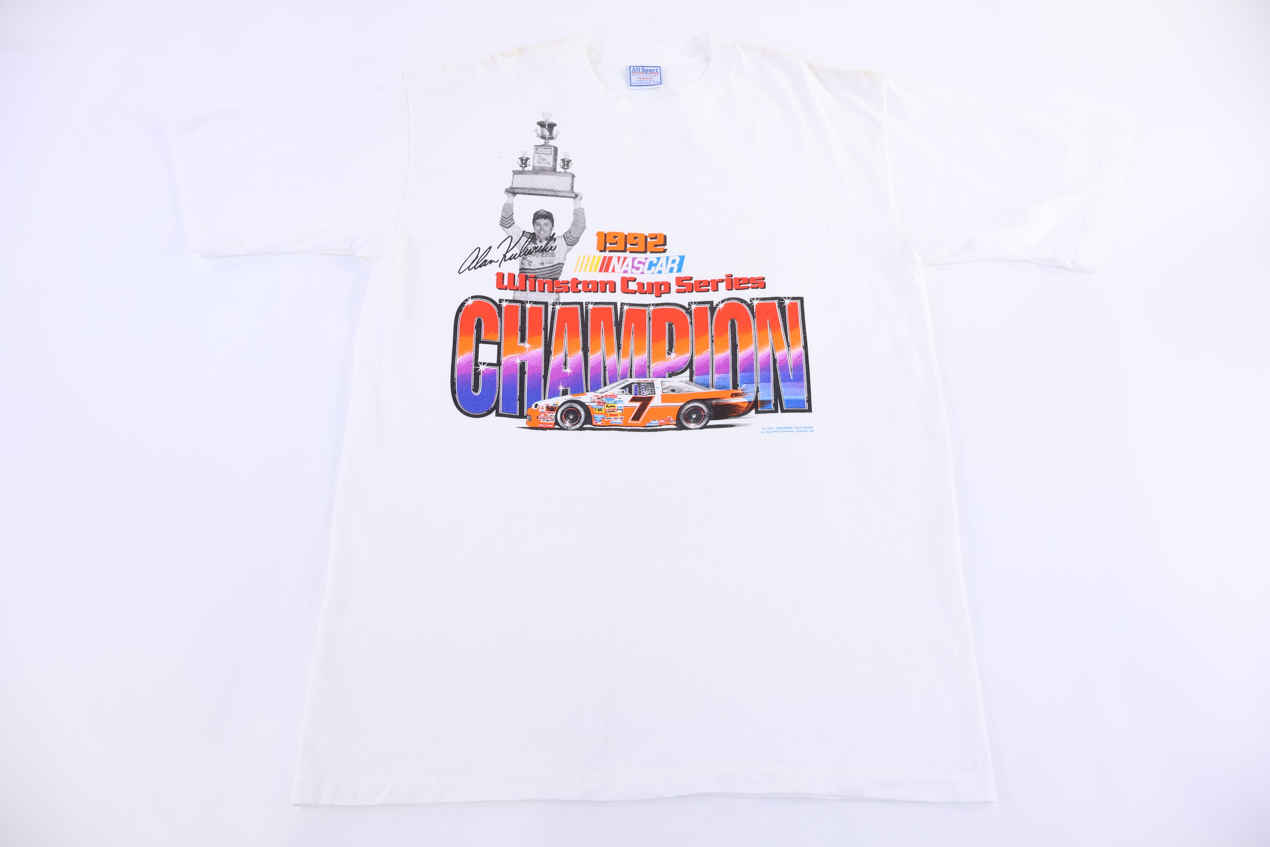1992 Alan Kulwicki Nascar Winston Cup Champion T-shirt - Shirts & Tops - Thrifted Threads