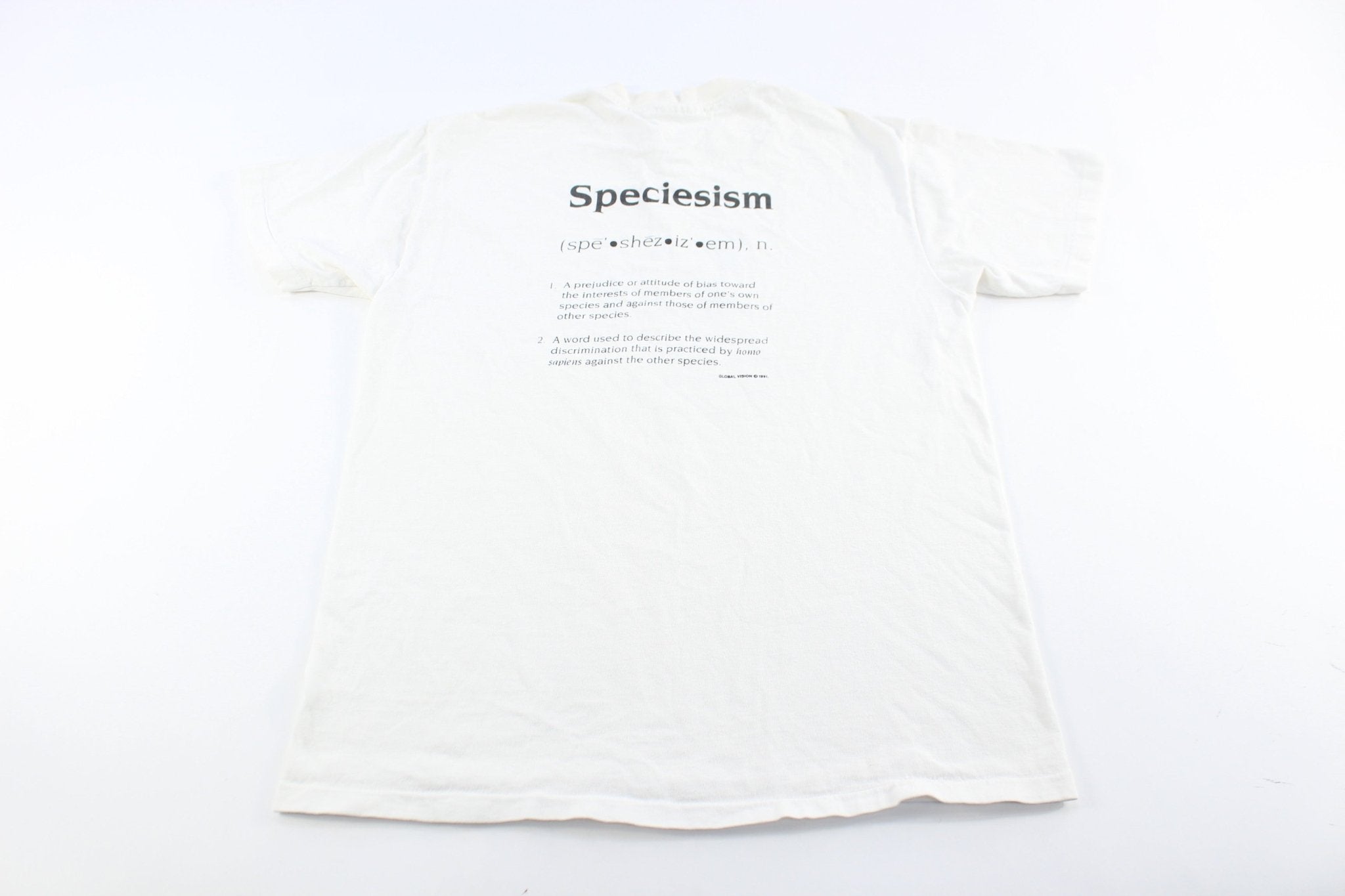 1992 Albert Einstein Speciesism T-Shirt - ThriftedThreads.com