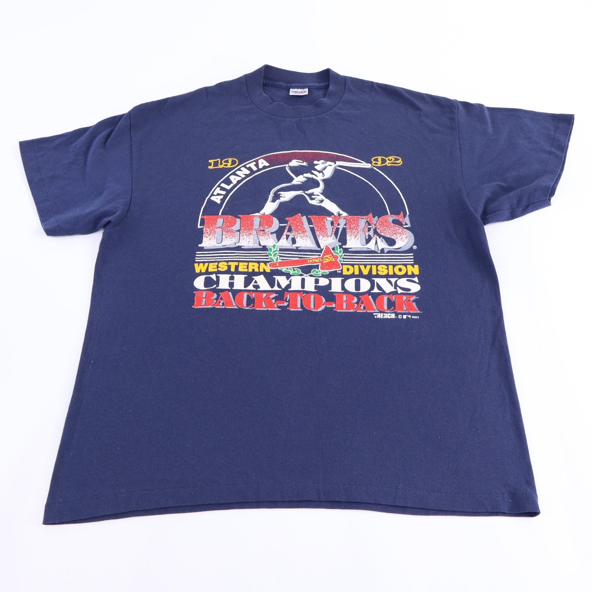 1992 Atlanta Braves Baseball T-shirt - Shirts & Tops - Thrifted Threads