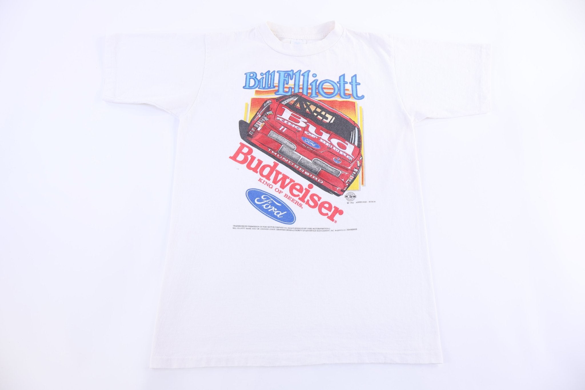 1992 Bill Elliot Budweiser Racing Graphic T-shirt - Shirts & Tops - Thrifted Threads