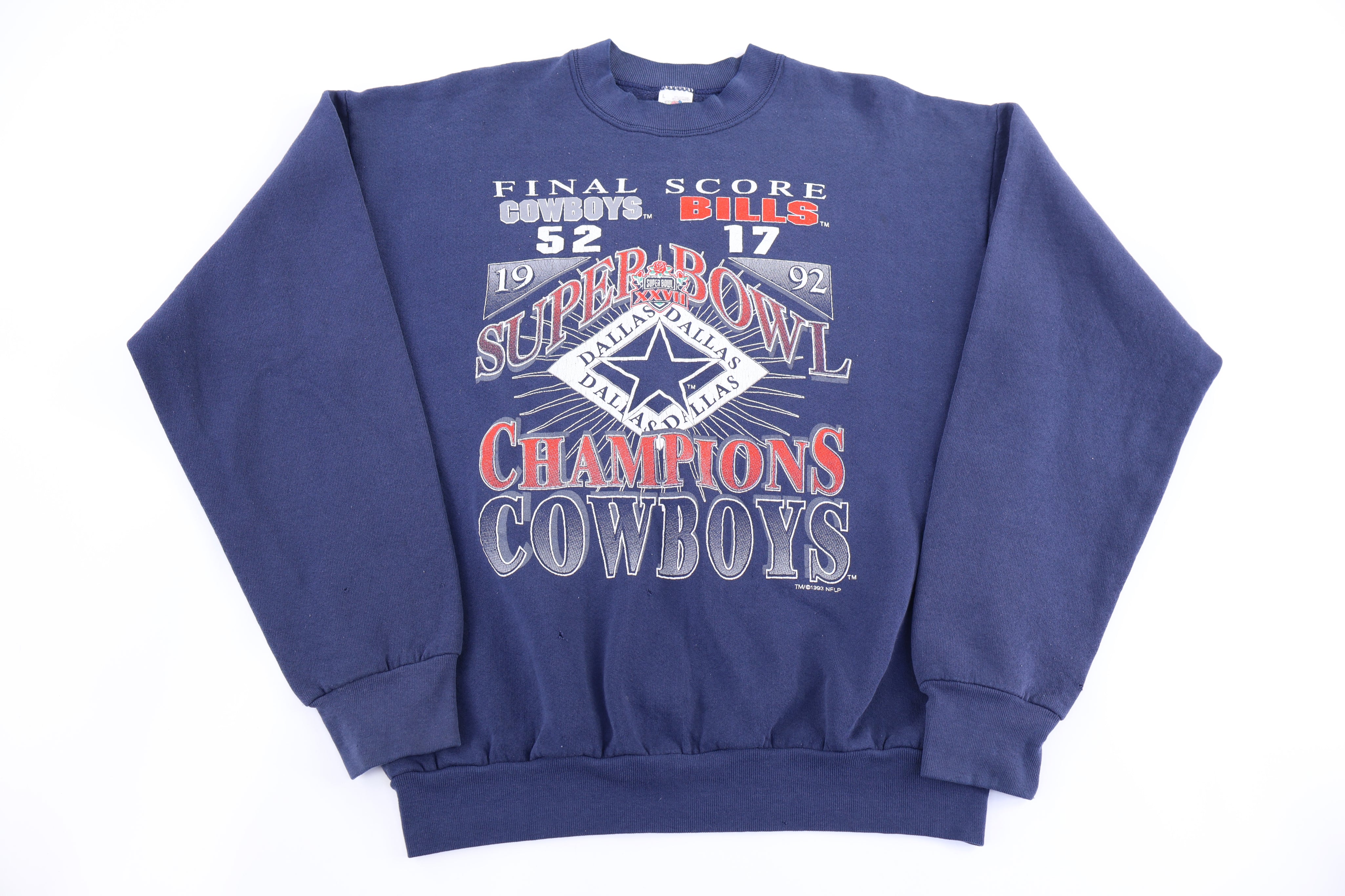 1992 Dallas Cowboys Football Super Bowl Champions Sweatshirt - Sweatshirt - Thrifted Threads