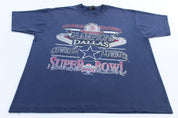 1992 Dallas Cowboys Football Super Bowl Graphic T-Shirt - ThriftedThreads.com