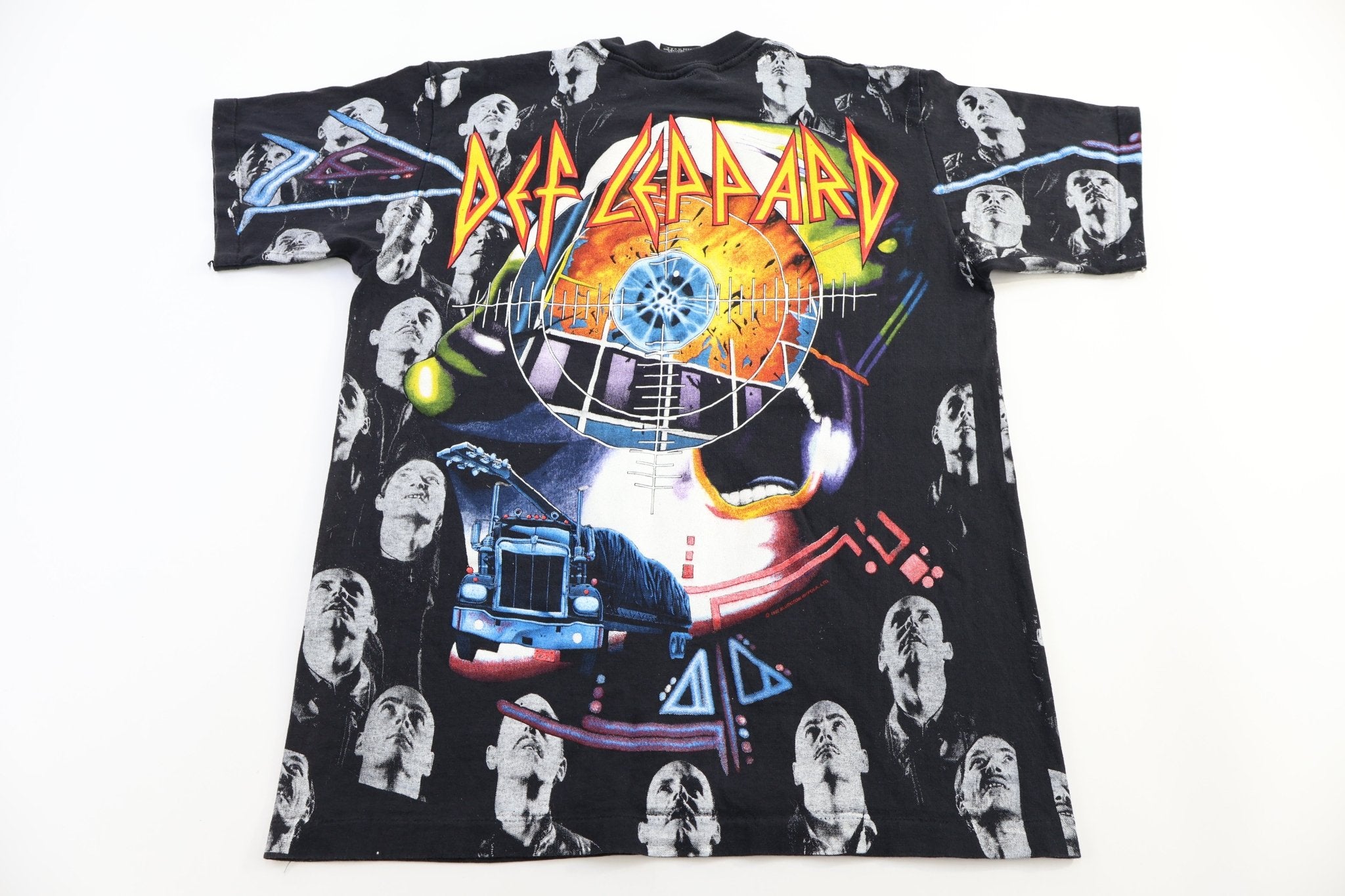 1992 Def Leppard All Over Graphic T-shirt - Shirts & Tops - Thrifted Threads