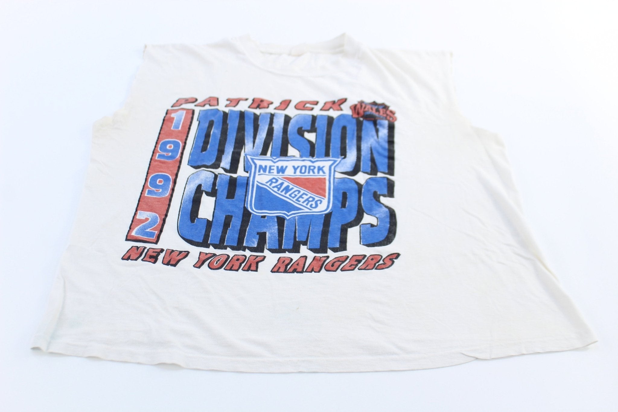 1992 New York Rangers Patrick Division Champs Tank Top - Jerseys/Tanks - Thrifted Threads