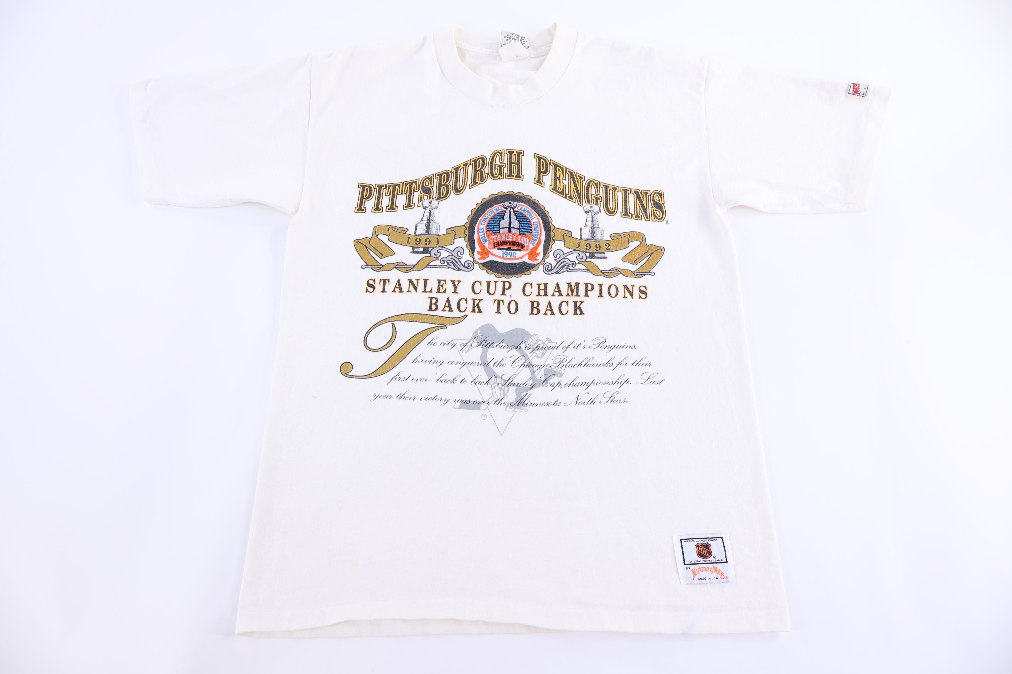 1992 Pittsburgh Penguins Hockey T-shirt - Shirts & Tops - Thrifted Threads