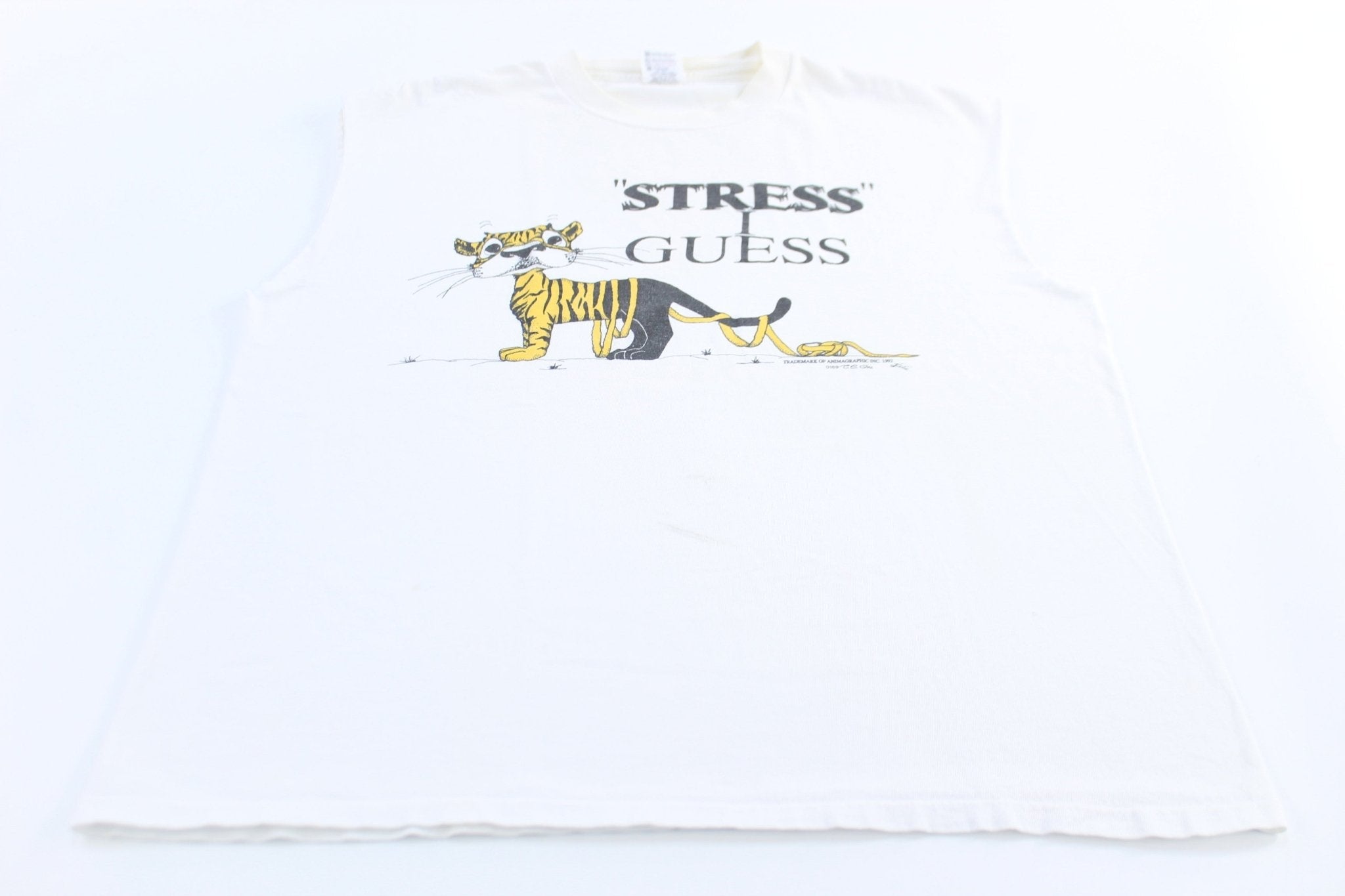 1992 Stress I Guess Animagraphic Tank Top - Jerseys/Tanks - Thrifted Threads