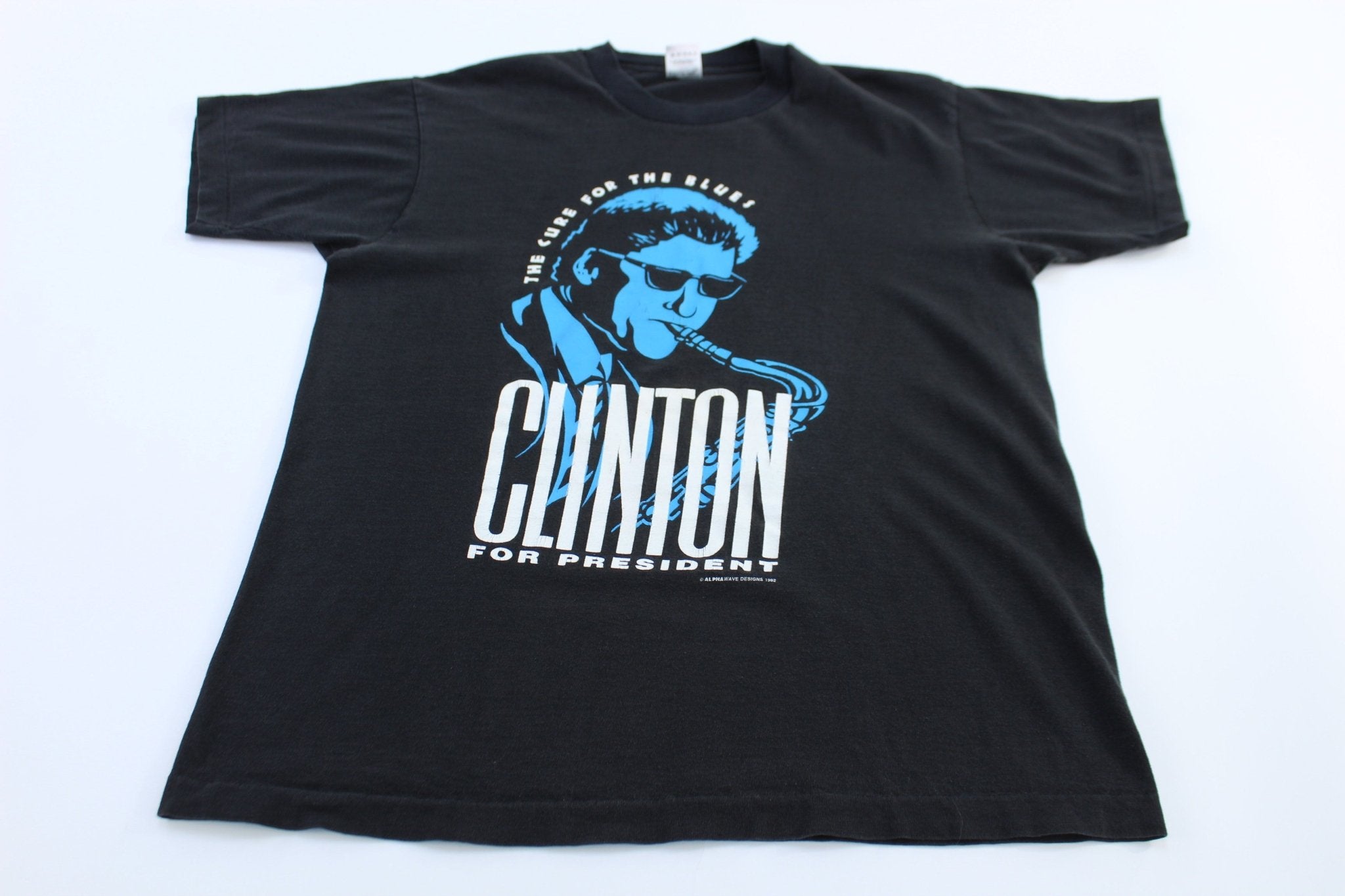 1992 The Cure For The Blues Clinton For President T-shirt - ThriftedThreads.com