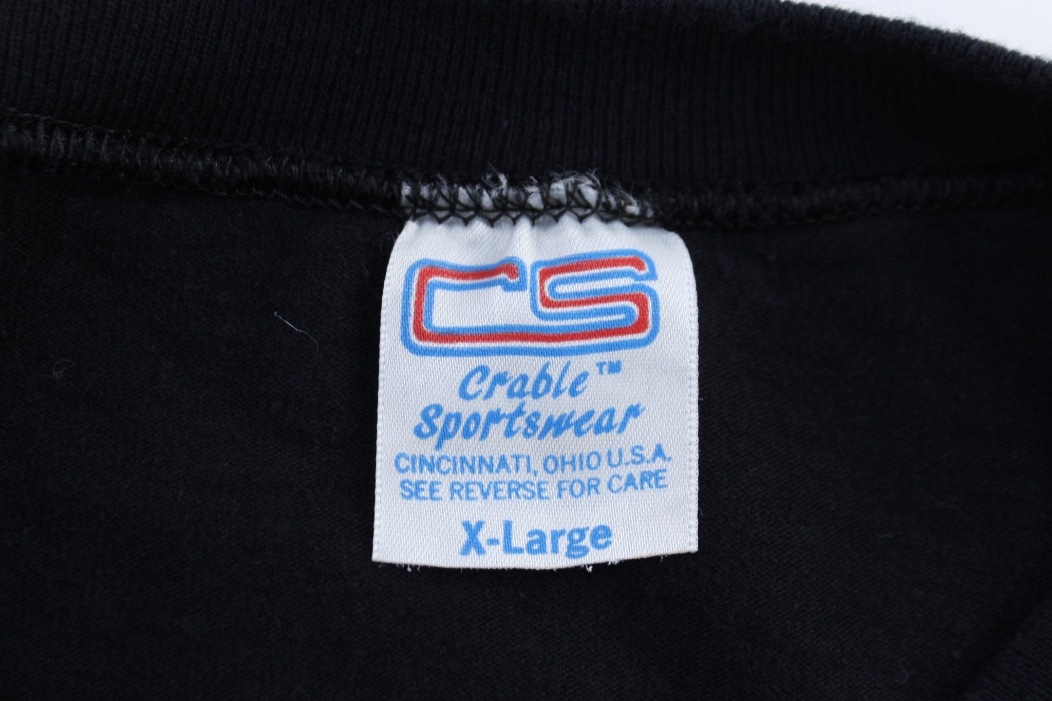 1992 Xavier University Musketeers Black Sweatshirt - ThriftedThreads.com