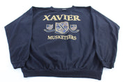 1992 Xavier University Musketeers Black Sweatshirt - ThriftedThreads.com
