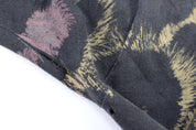 1993 Africa Wildlife All Over Print Harlequin Art T-Shirt - ThriftedThreads.com