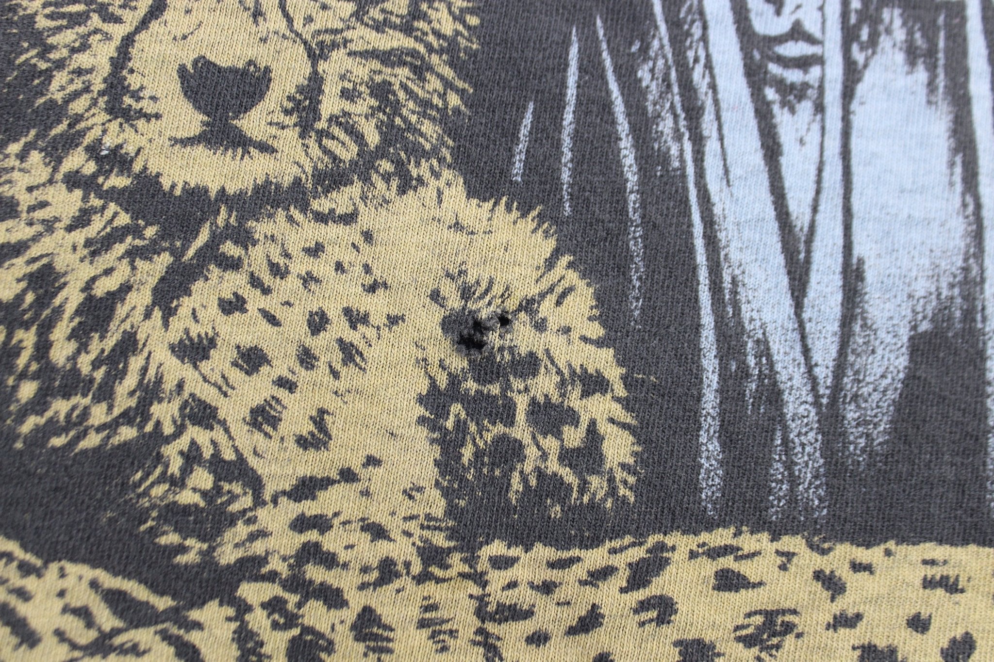 1993 Africa Wildlife All Over Print Harlequin Art T-Shirt - ThriftedThreads.com