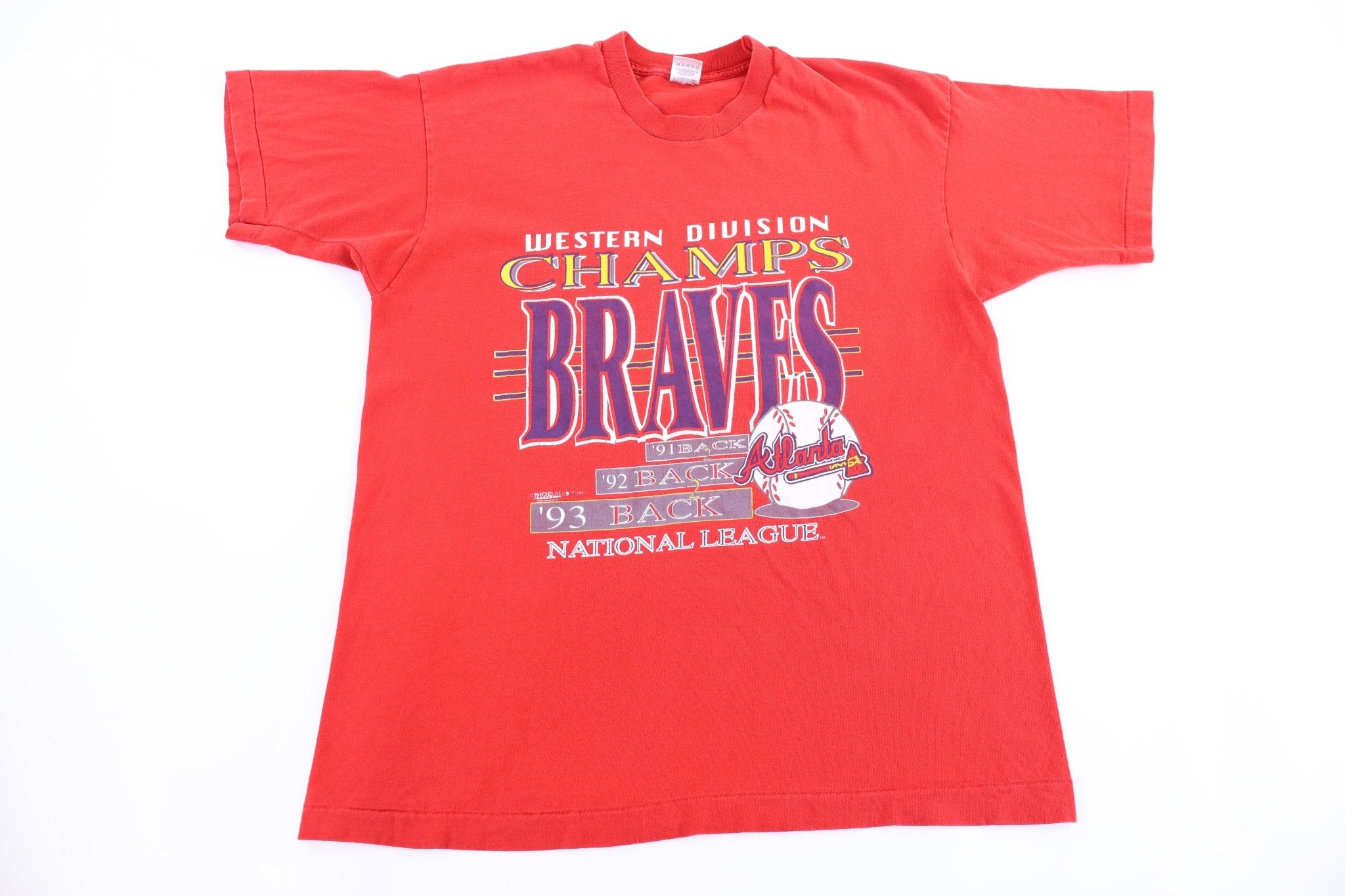 1993 Atlanta Braves Western Division Champs T-shirt - Shirts & Tops - Thrifted Threads