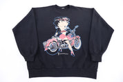 1993 Betty Boop Custom Cycles Sweatshirt - Sweatshirt - Thrifted Threads